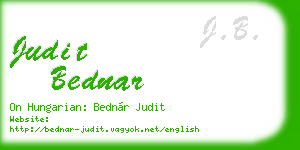 judit bednar business card